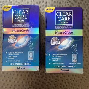 Clear Care Plus Hydraglyde Starter Kit Alcon Sealed Expired Bundle